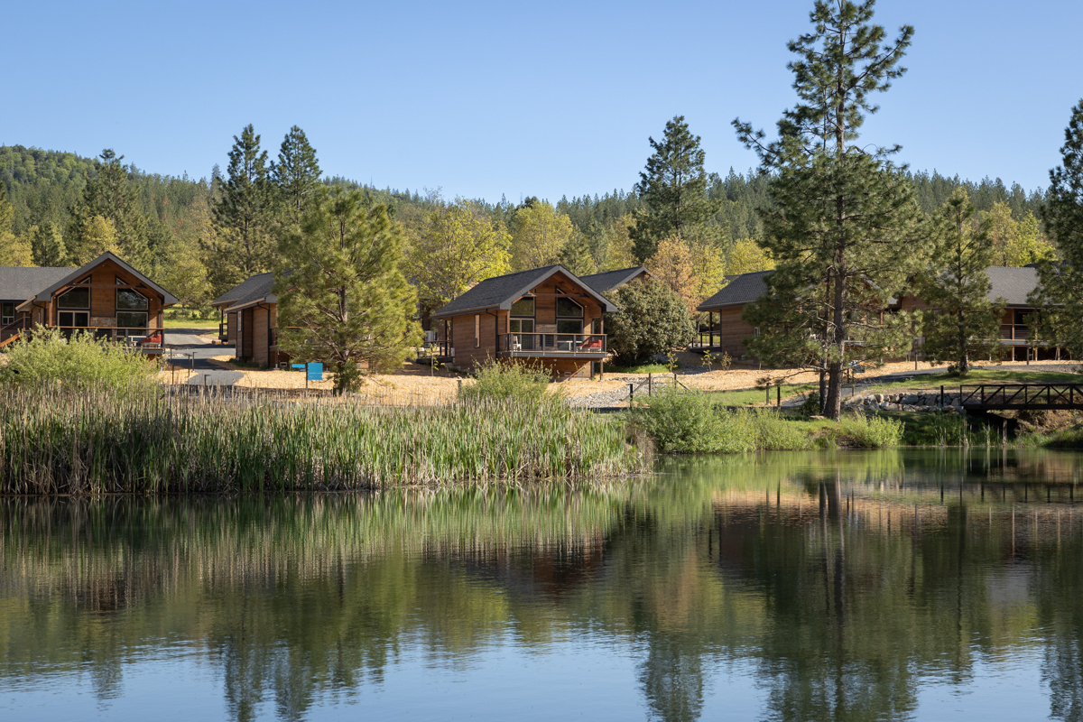 Firefall Ranch Pond and Cottages (Tracy Barbutes)