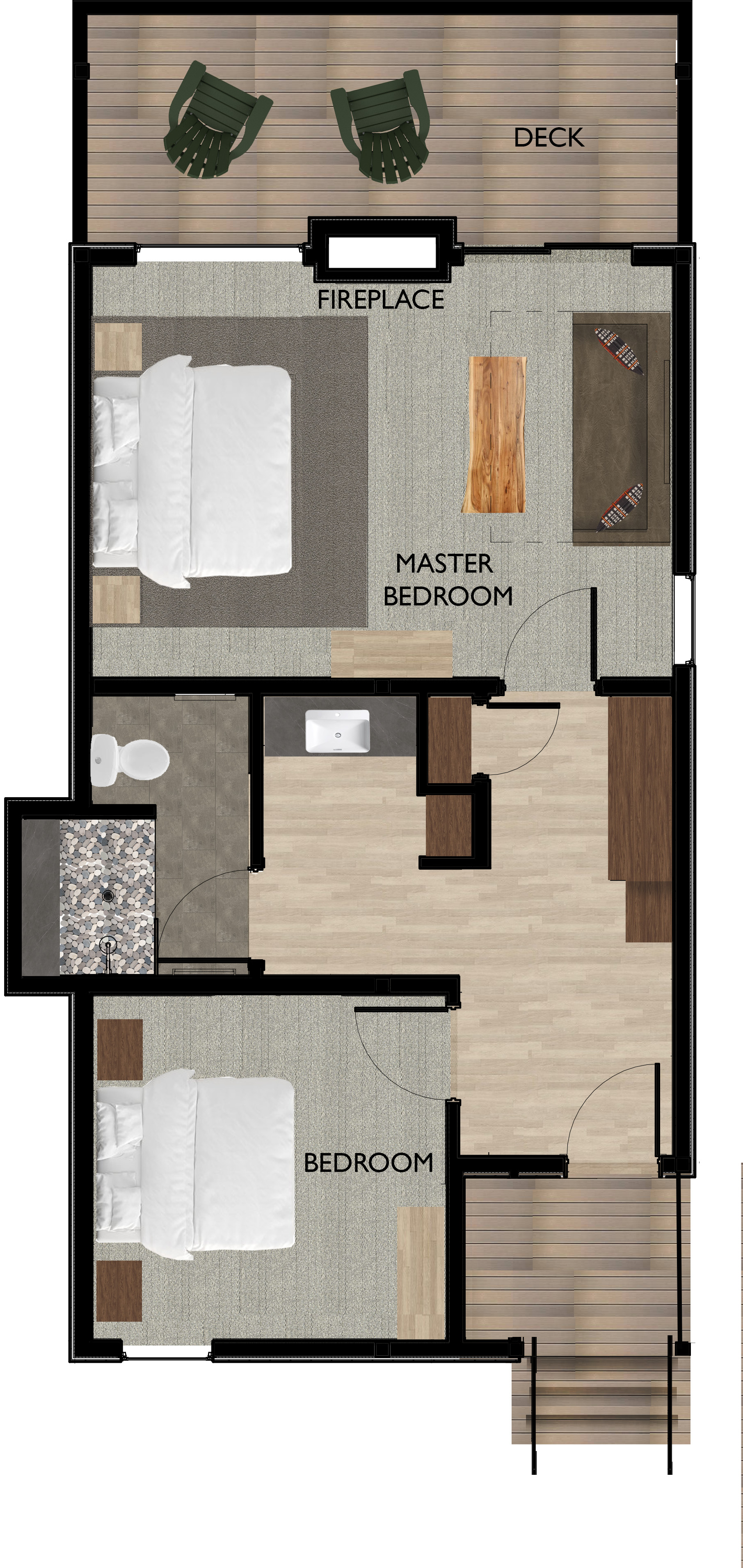 Two Bedroom Cottages (King, Queen)