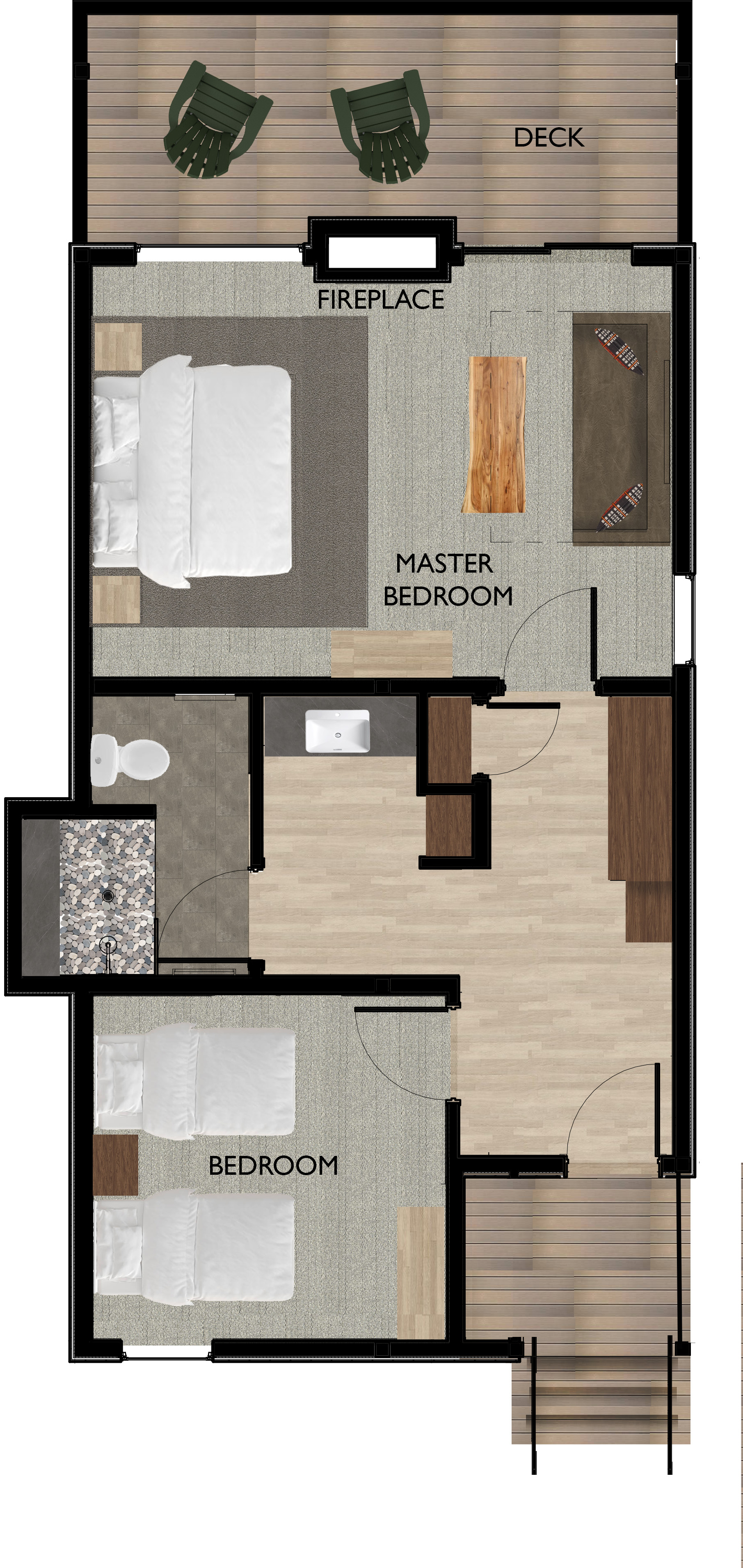 Two Bedroom Cottages (King, Double Twin)